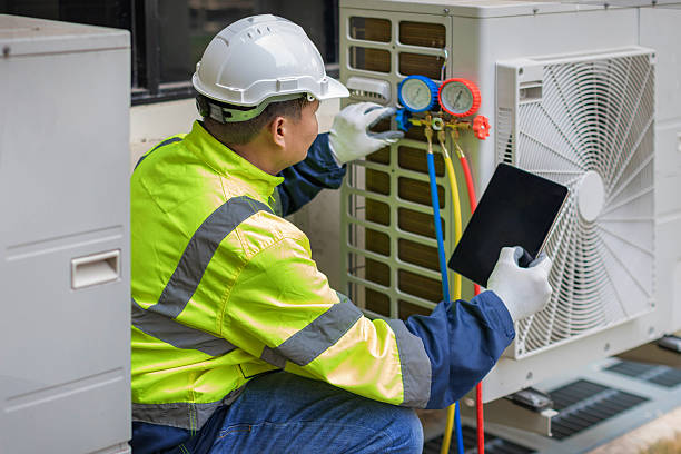 Professional Hvac technician working in Churchville, PA